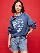 Image number 1 showing, Old Navy x Disney Mickey Mouse Crew-Neck Sweatshirt for Adults