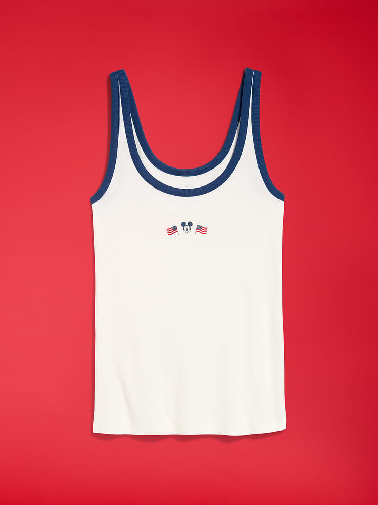Image number 6 showing, Old Navy x Disney Mickey Mouse Ribbed Scoop-Neck Tank Top for Women