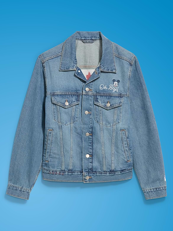 Veste camionneur en denim Mickey Mouse Old Navy x Disney pour adulte