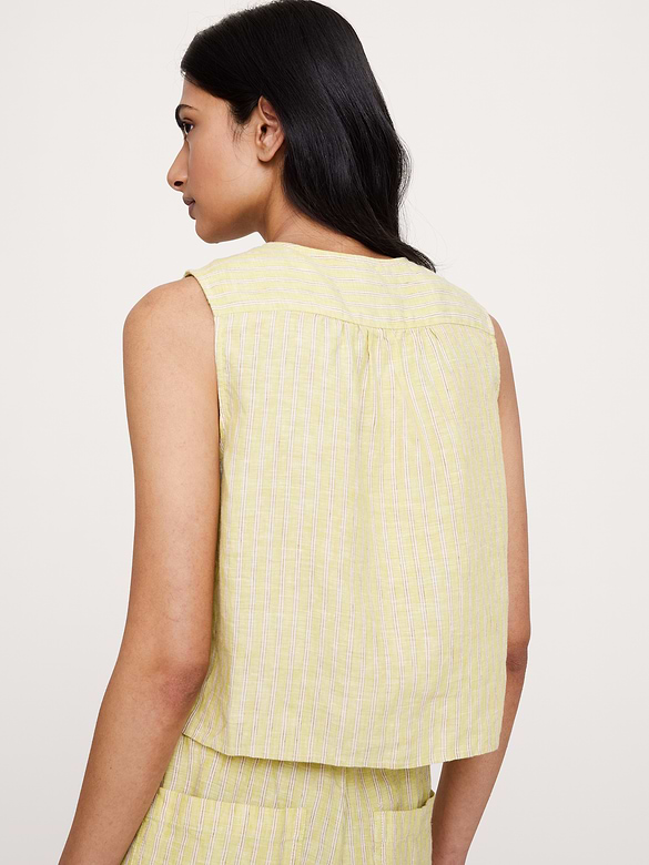 Linen Double-Tie Tank