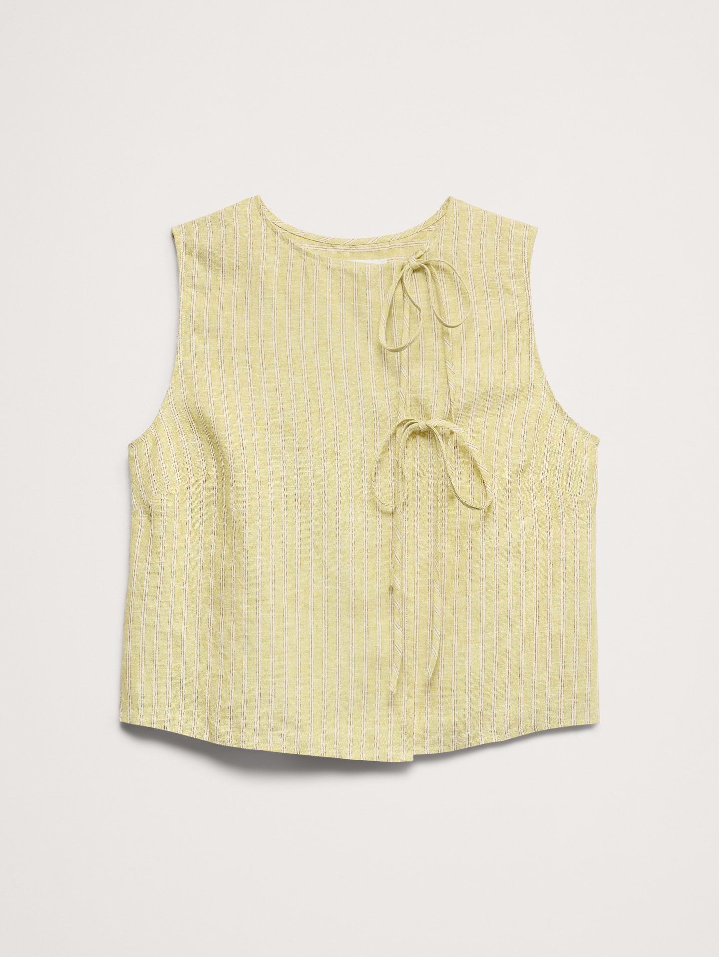 Image number 5 showing, Linen Double-Tie Tank