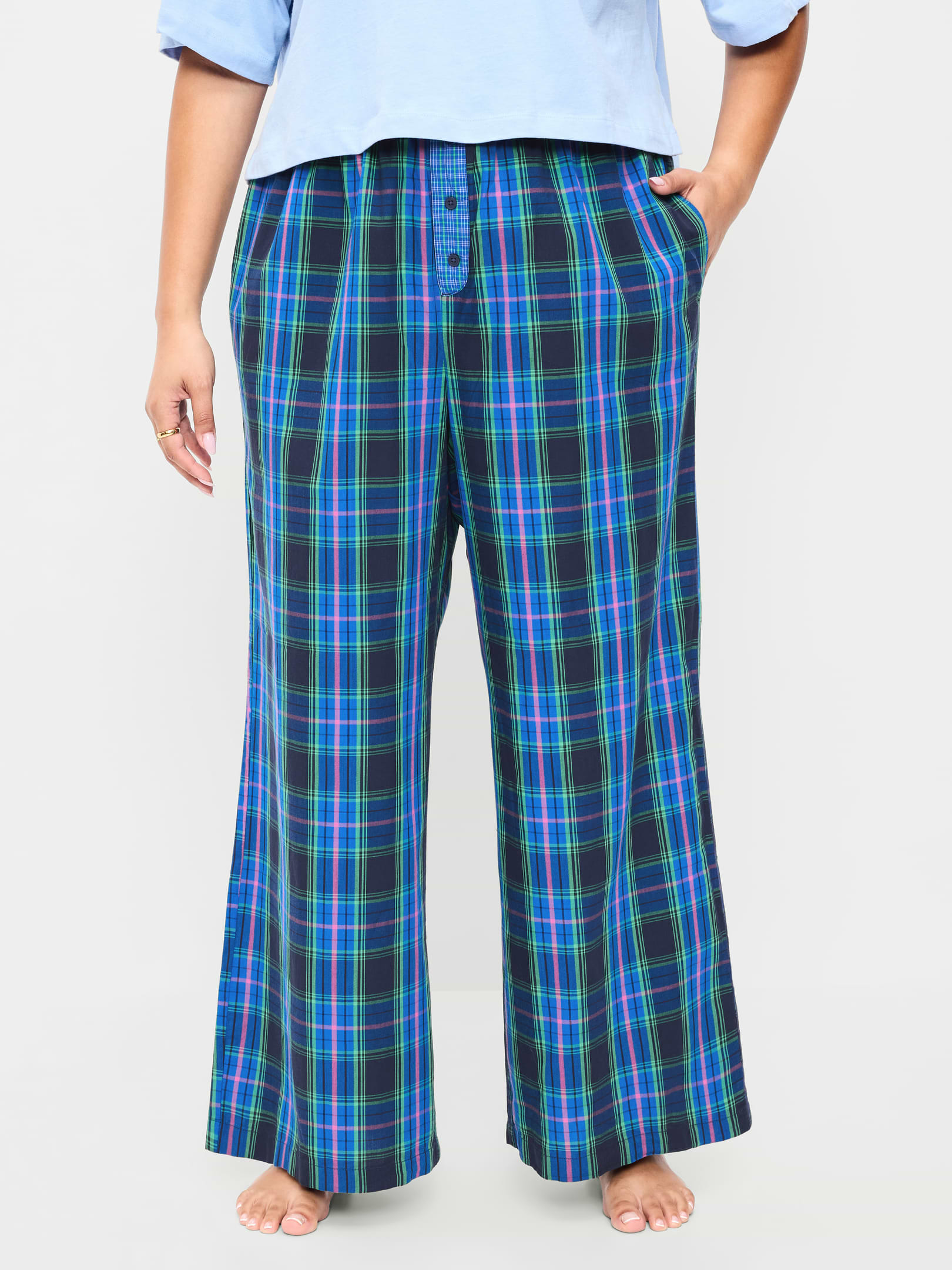 L'image numéro 8 présente Pantalon de pyjama en popeline