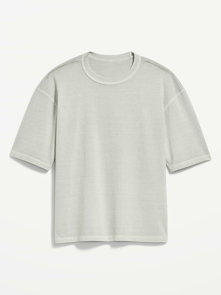 Image number 3 showing, Garment-Dyed Heavyweight Cropped T-Shirt