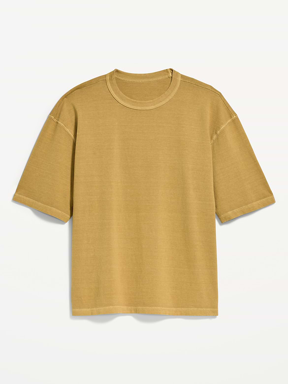 Garment-Dyed Heavyweight Cropped T-Shirt
