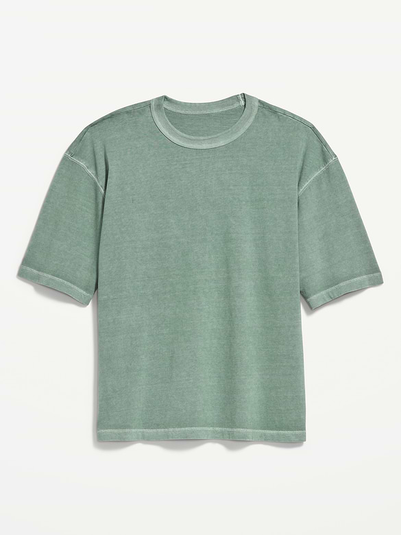 Garment-Dyed Heavyweight Cropped T-Shirt