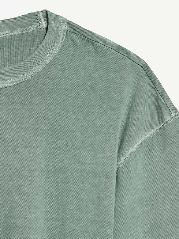 Garment-Dyed Heavyweight Cropped T-Shirt