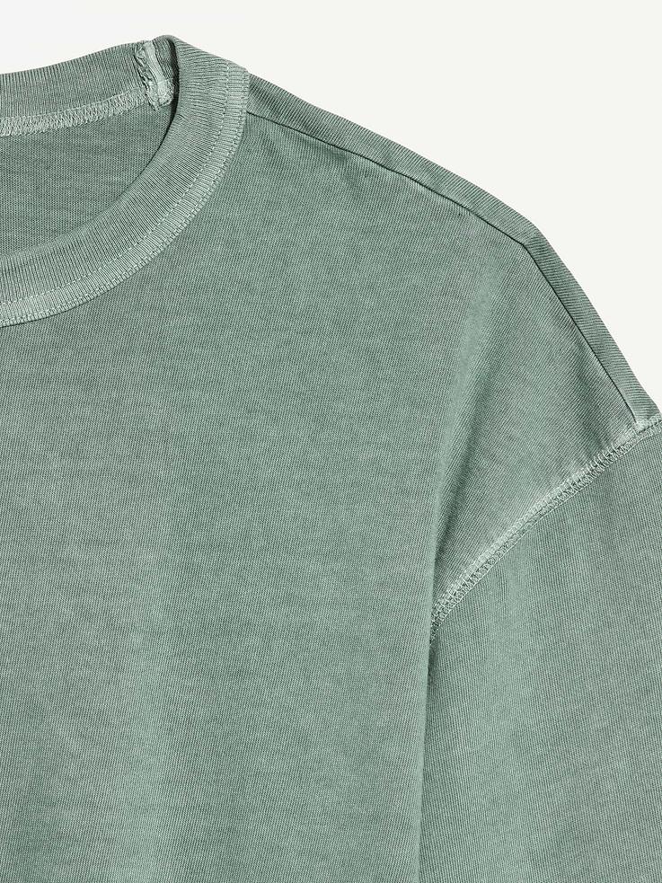 Image number 4 showing, Garment-Dyed Heavyweight Cropped T-Shirt