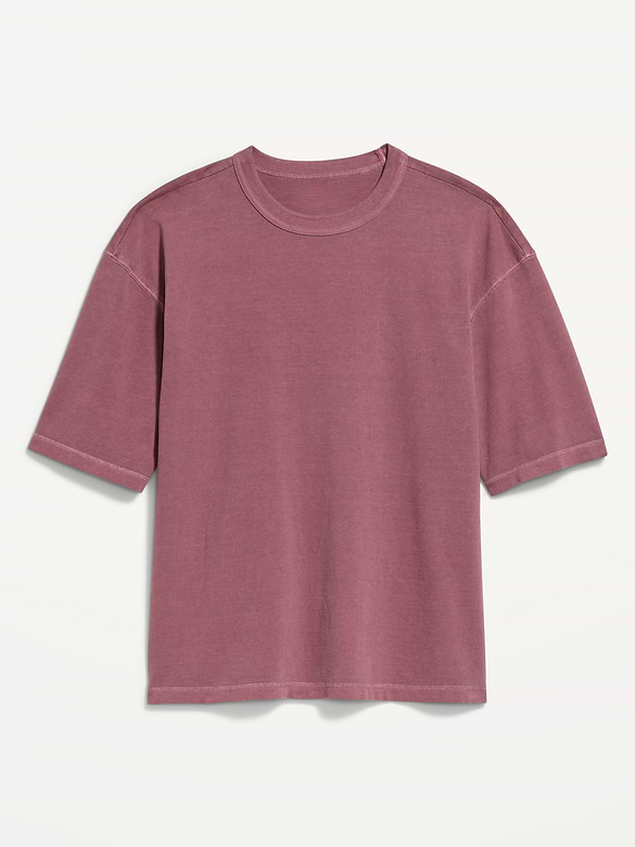 Garment-Dyed Heavyweight Cropped T-Shirt