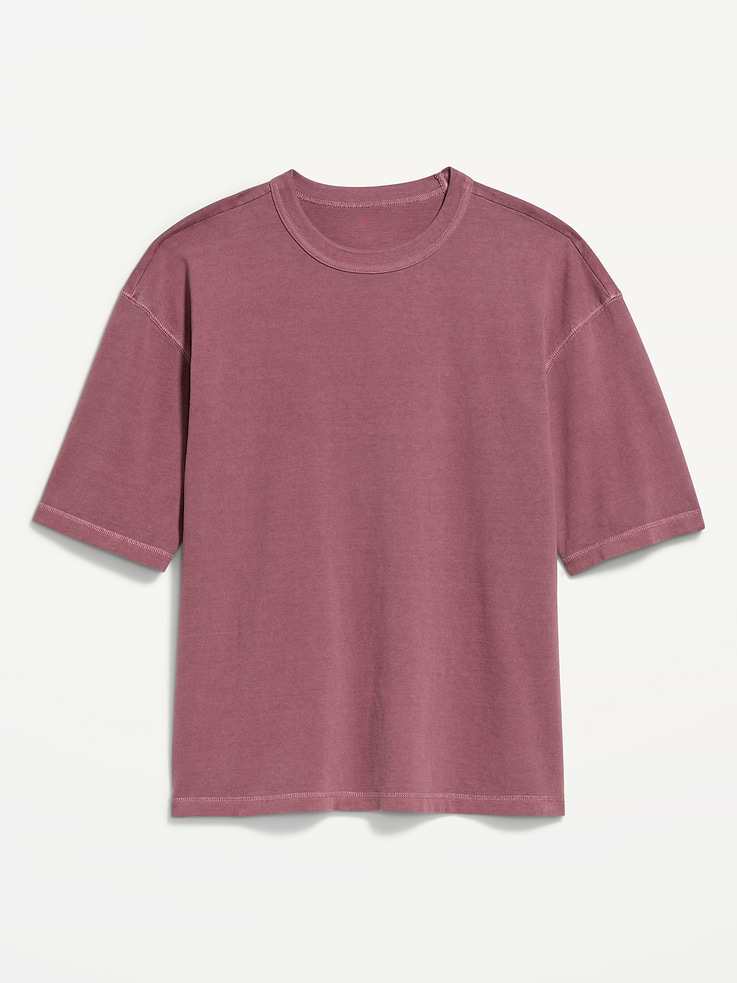 Image number 3 showing, Garment-Dyed Heavyweight Cropped T-Shirt
