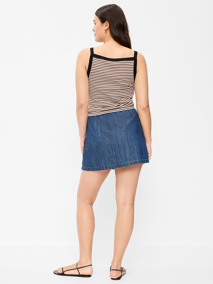 Image number 3 showing, Denim Micro Skort