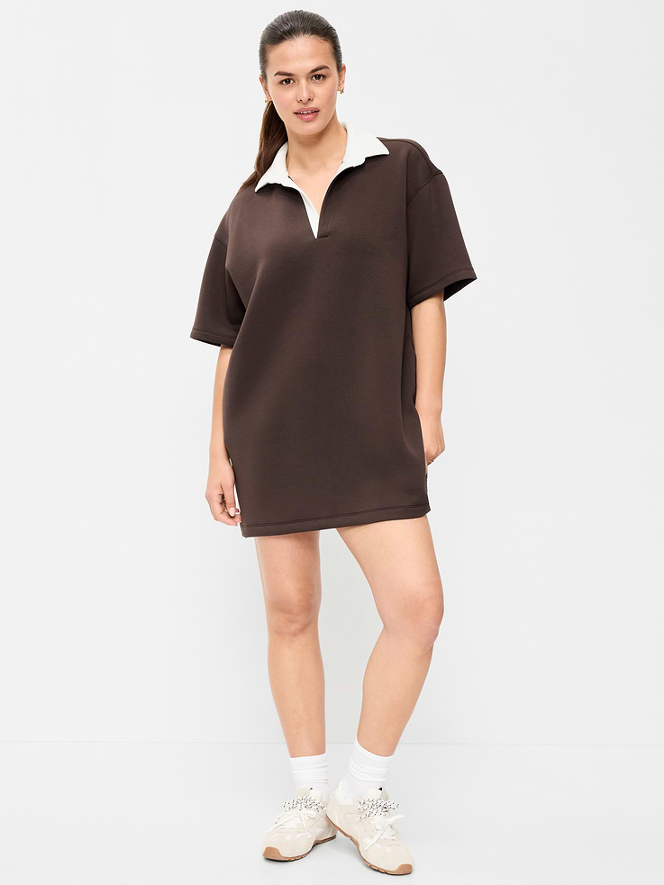 Image number 3 showing, Bounce Fleece Short-Sleeve Polo Dress