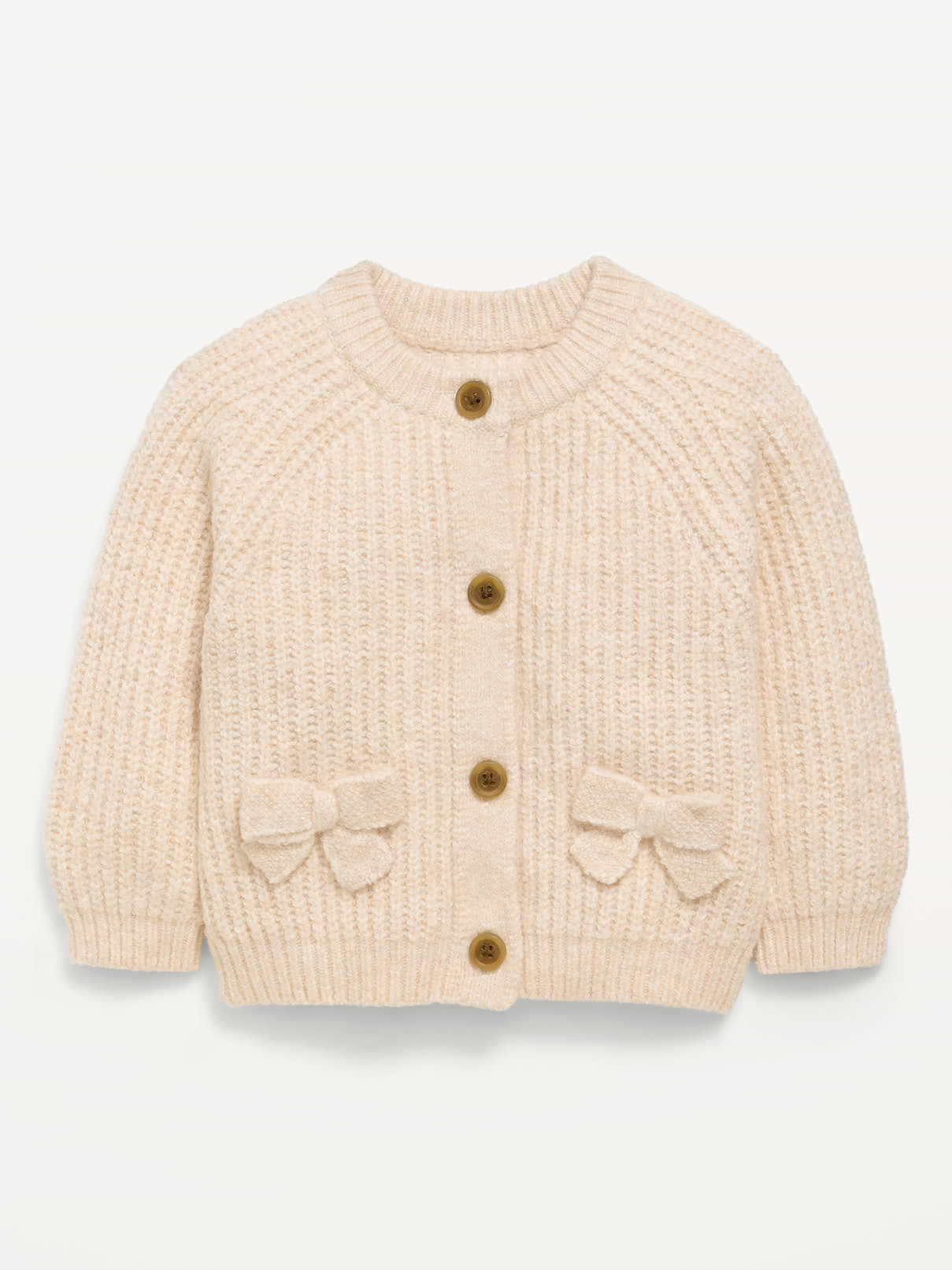 Image number 1 showing, SoSoft Bow-Front Cardigan Sweater for Baby