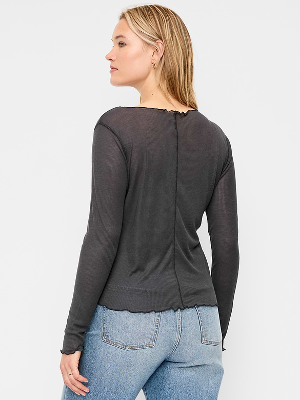 Lettuce-Edge Tissue T-Shirt