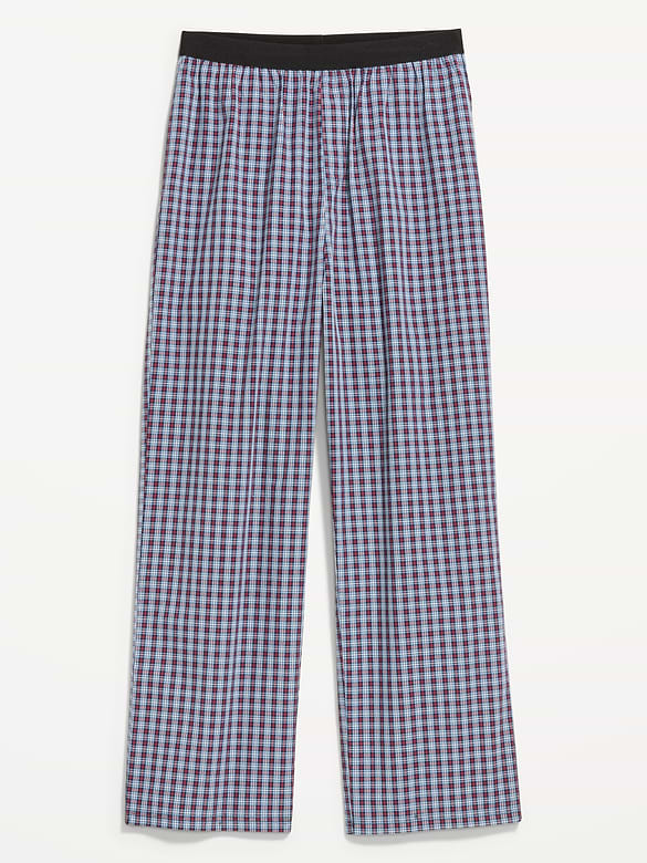 Elastic-Waist Poplin Pajama Pant