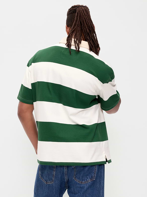 Striped Rugby Polo