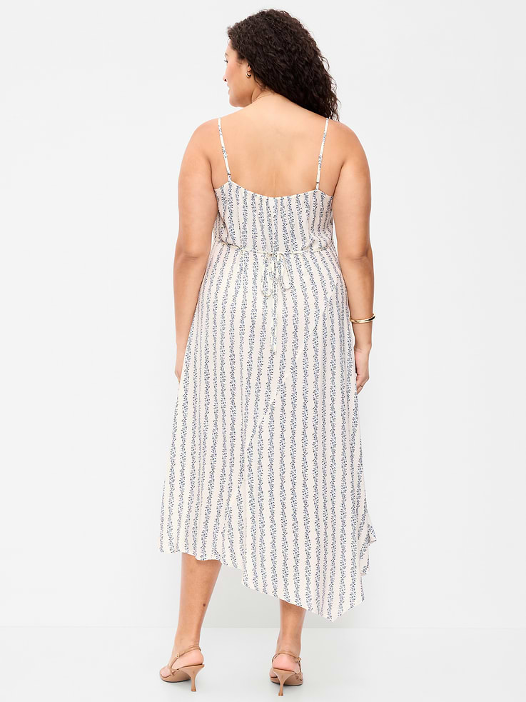 Image number 10 showing, Fit & Flare Tie-Back Asymmetrical Midi Dress