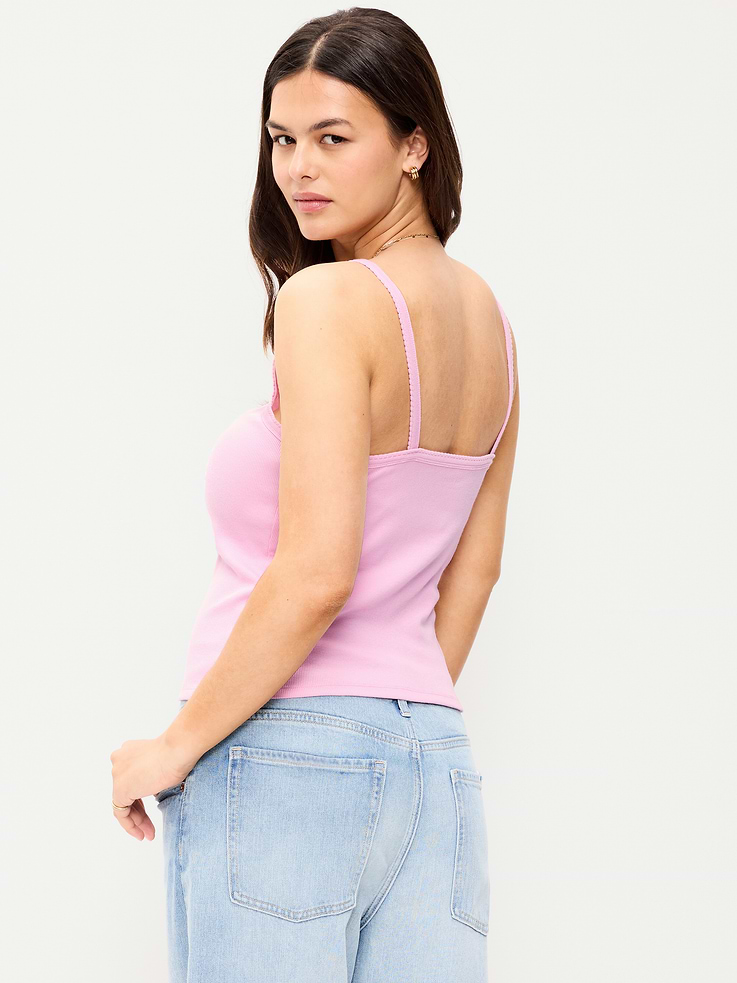 Image number 6 showing, Button-Front Cami Tank Top