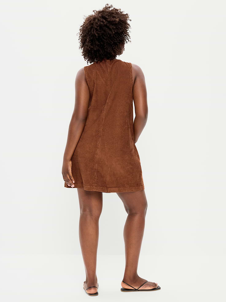 Image number 8 showing, Sleeveless Pinafore Mini Dress