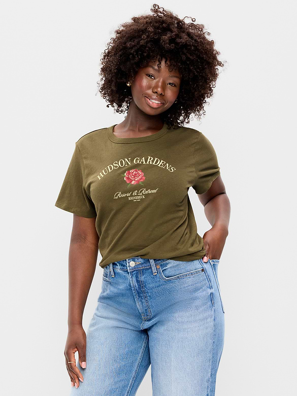 EveryWear Crew-Neck Graphic T-Shirt
