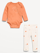 Image number 2 showing, Long-Sleeve Bodysuit and Leggings Set for Baby