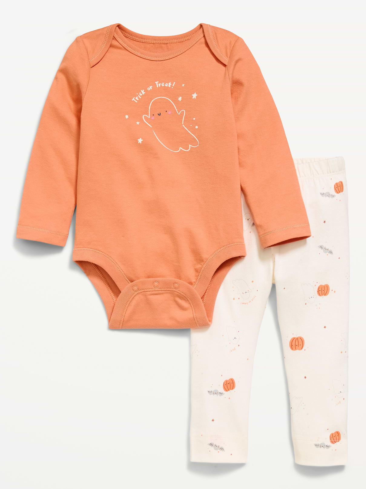 Image number 1 showing, Long-Sleeve Bodysuit and Leggings Set for Baby