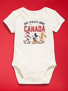 L'image numéro 1 présente Cache-couche à manches courtes à imprimé de Mickey Mouse Old Navy x Disney unisexe pour bébé
