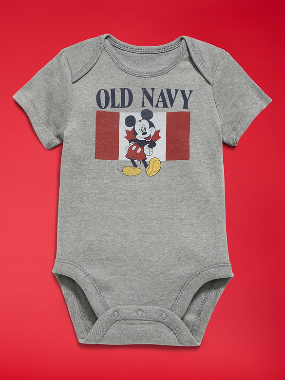 Old Navy x Disney Mickey Mouse Short-Sleeve Unisex Graphic Bodysuit for Baby