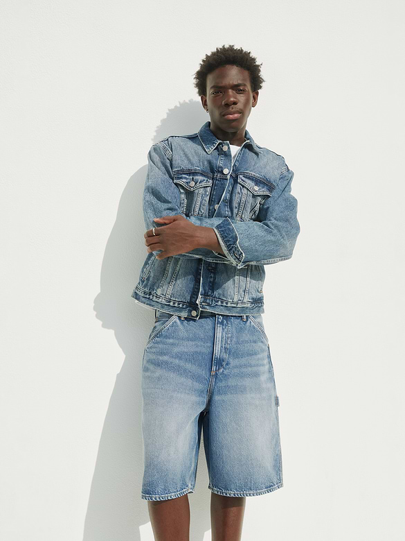 10.5" Baggy Denim Carpenter Shorts