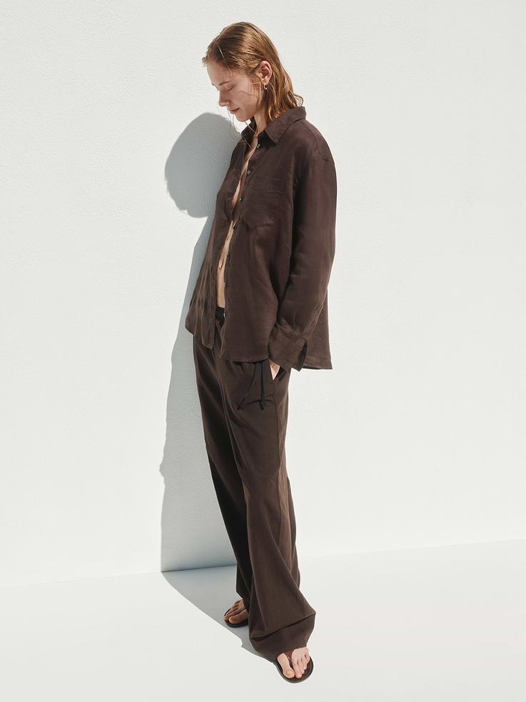 Image number 5 showing, 100% Linen Oversized Shirt