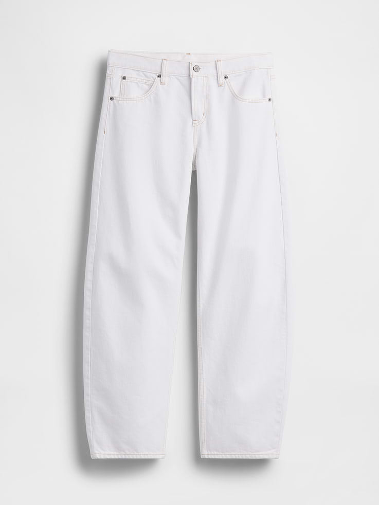Image number 6 showing, Low Rise Barrel Jeans