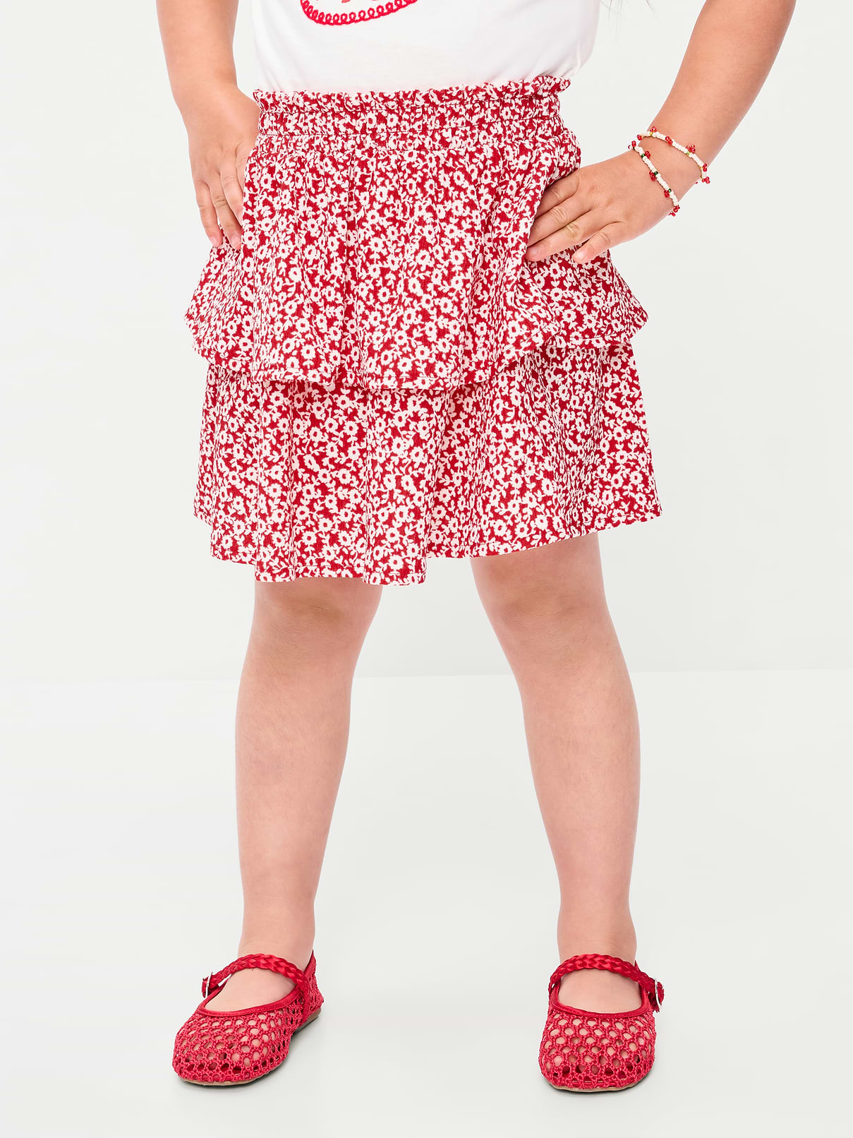 Image number 2 showing, Printed Crinkled Tiered Skirt for Toddler Girls