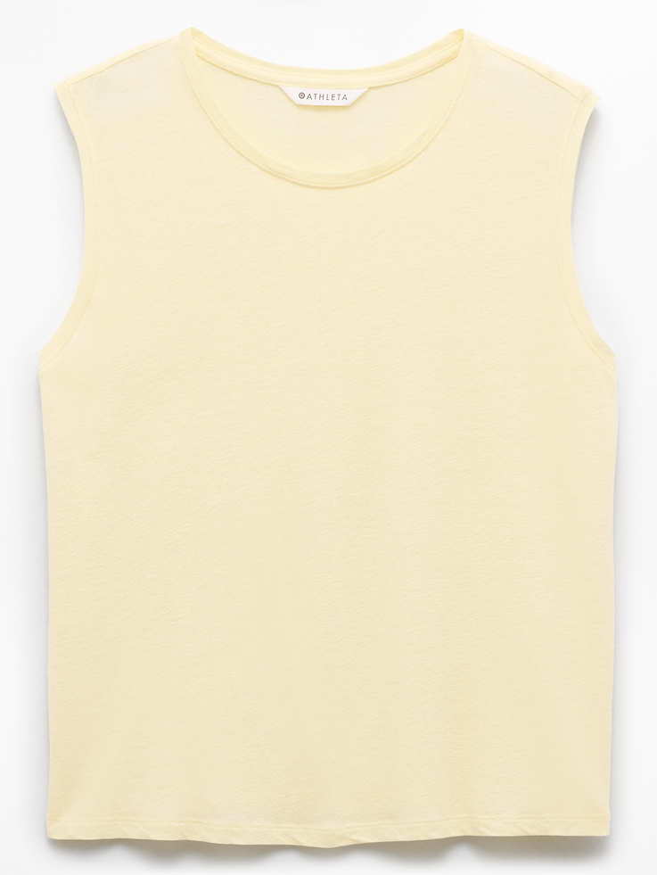 Image number 6 showing, Getaway Linen Blend Muscle Tank