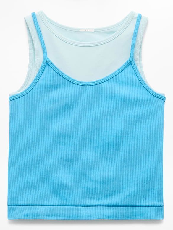 Athleta Girl Rise Above Rib Double Up Tank