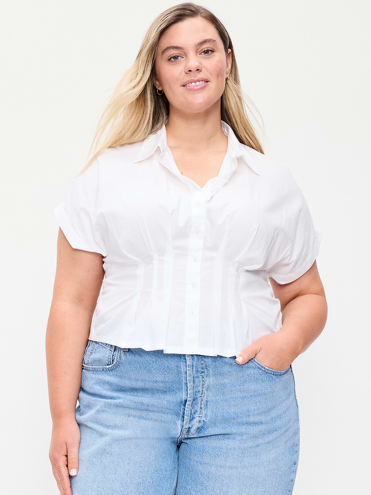 Image number 7 showing, Slim-Waisted Button-Down Shirt