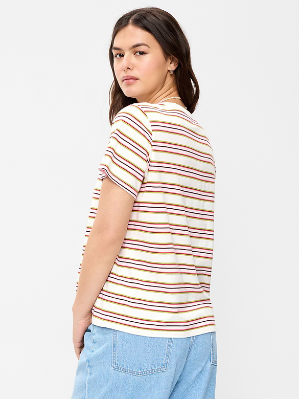 EveryWear Crew-Neck Striped T-Shirt