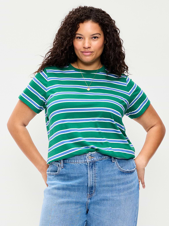 EveryWear Crew-Neck Striped T-Shirt