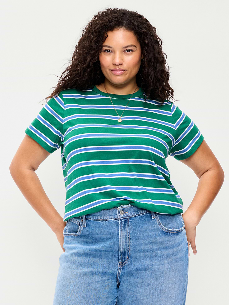 Image number 7 showing, EveryWear Crew-Neck Striped T-Shirt