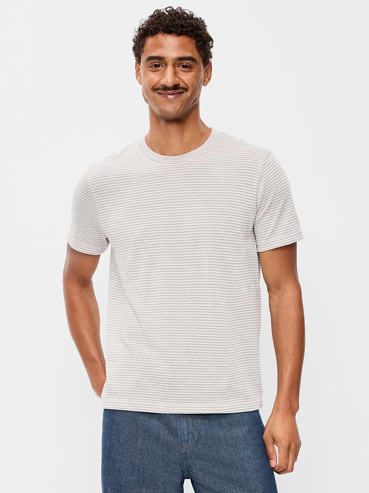 Image number 1 showing, Crew-Neck Striped T-Shirt