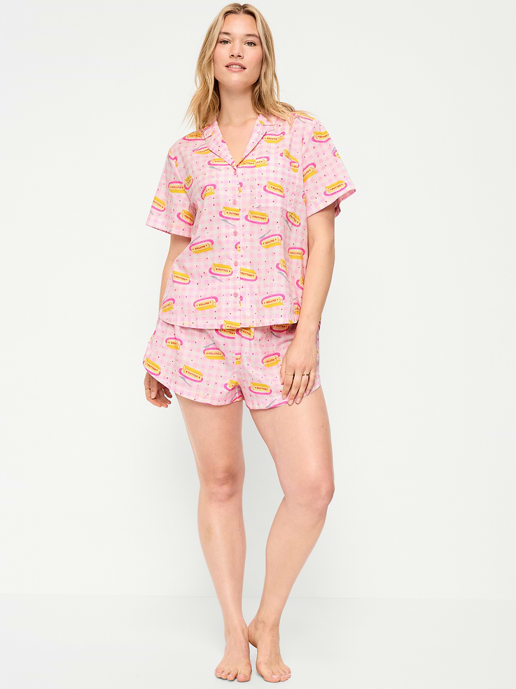 Image number 4 showing, Poplin Pajama Short Set