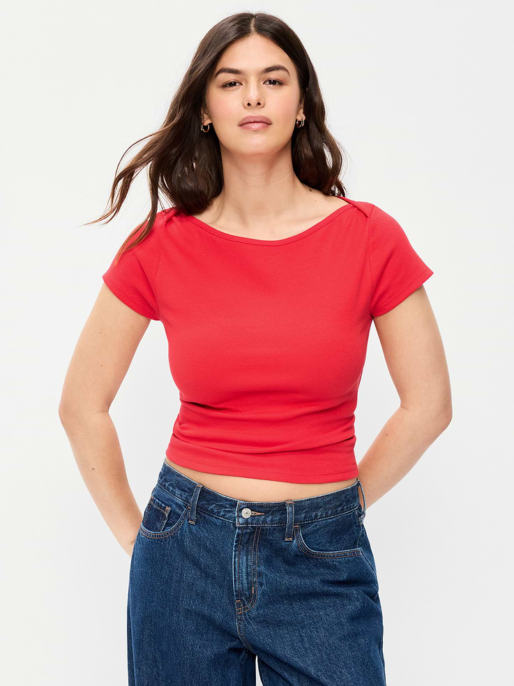 Image number 5 showing, Snug Boatneck T-Shirt