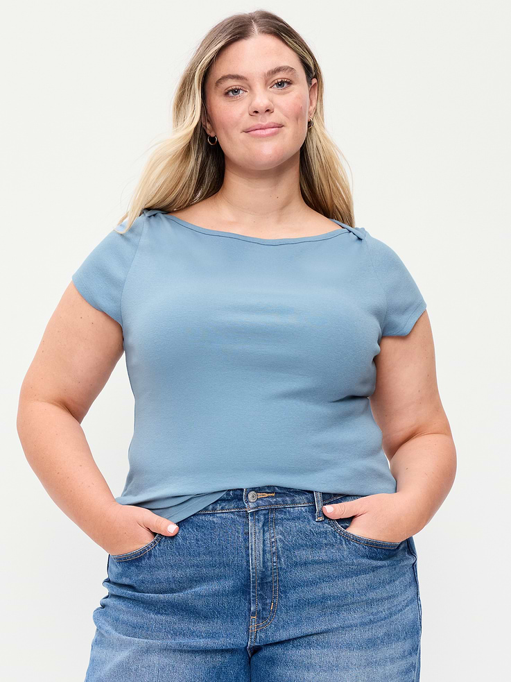 Image number 7 showing, Snug Boatneck T-Shirt