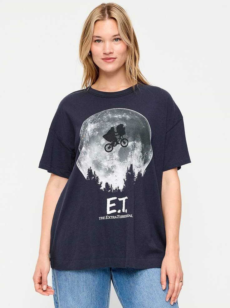 L'image numéro 6 présente T-shirt surdimensionné à imprimé
