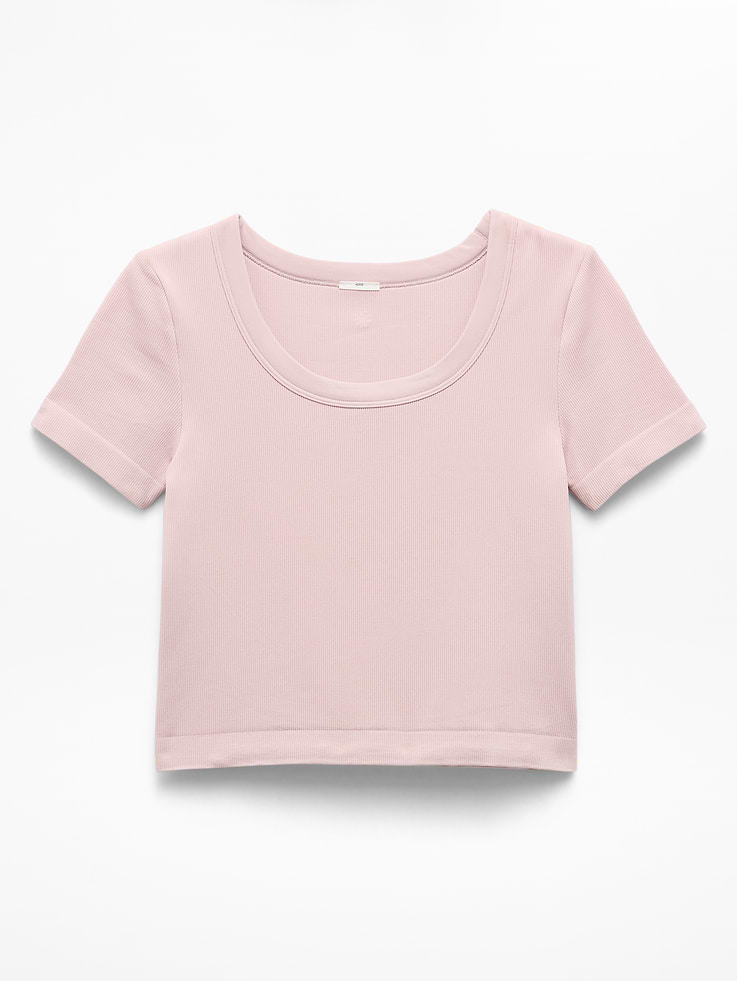 Image number 5 showing, Athleta Girl Rise Above Rib Scoop Tee
