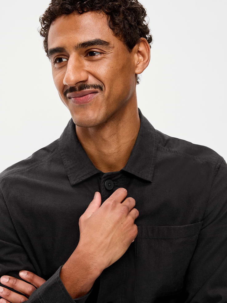 Image number 6 showing, Linen-Blend Chore Jacket