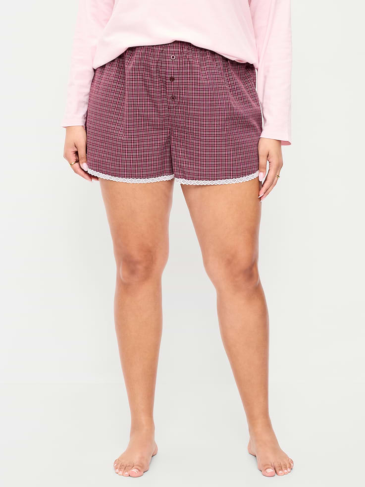 L'image numéro 8 présente Short de pyjama boxeur classique en popeline