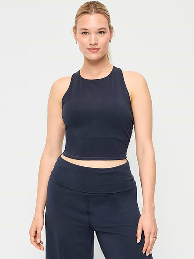Image number 5 showing, Light Support PowerChill High-Neck Racerback Sports Bra