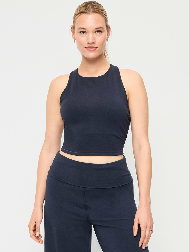 L'image numéro 5 présente Soutien-gorge de sport PowerChill à dos nageur et encolure haute à maintien léger