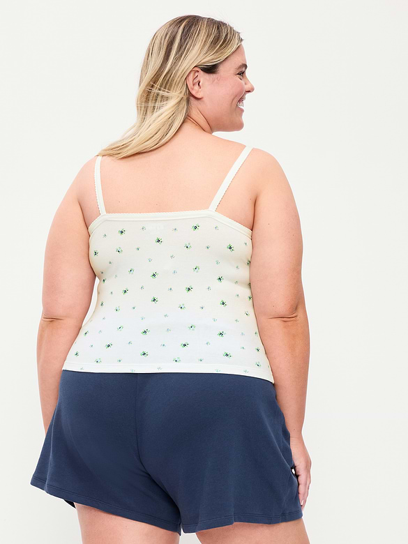 Button-Down Cami Tank Top