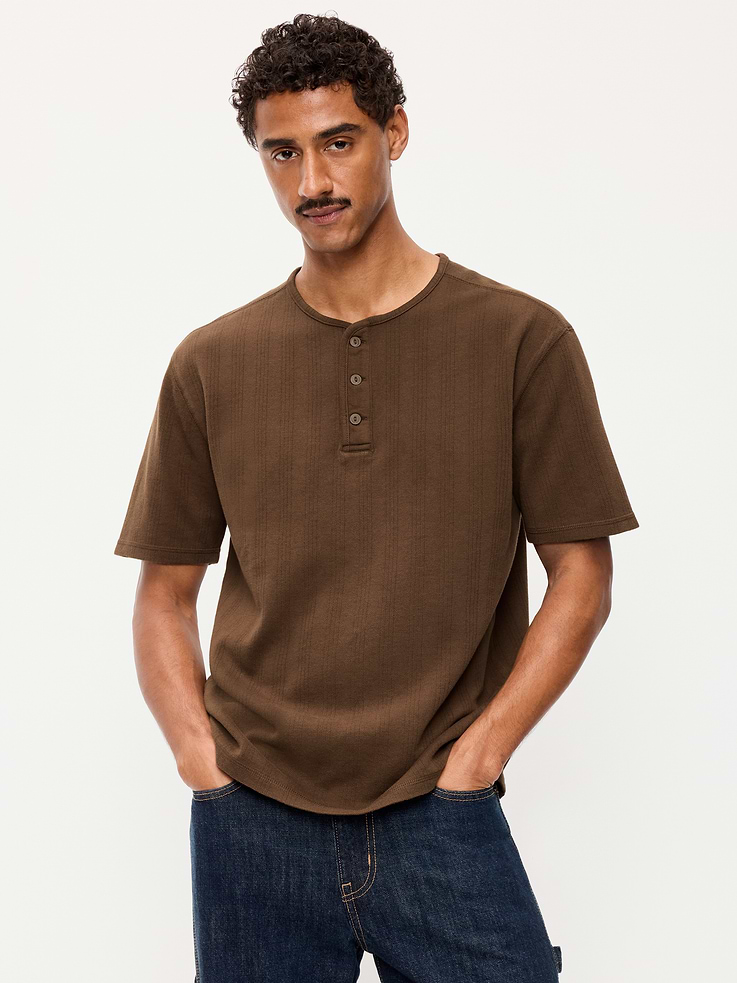 Image number 1 showing, Heavyweight Henley T-Shirt