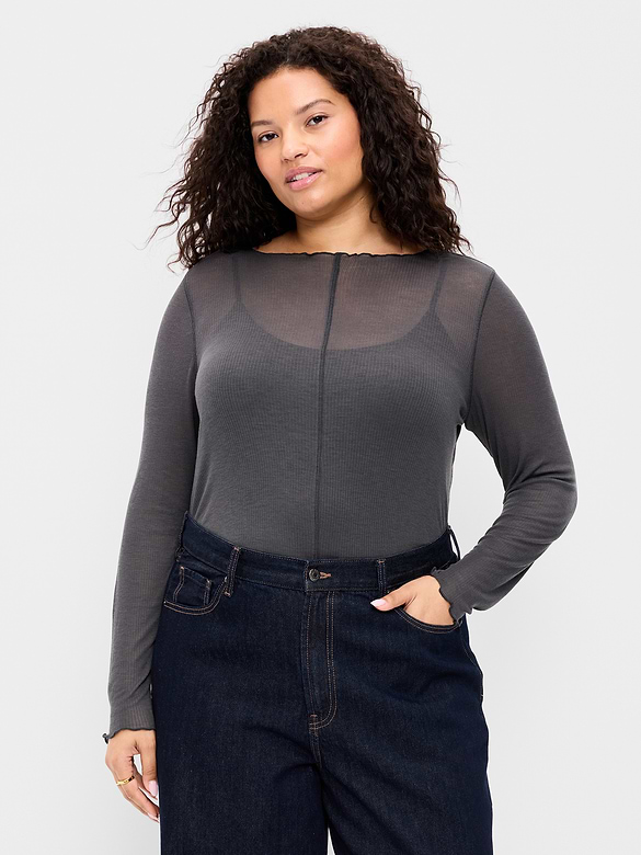 Lettuce-Edge Tissue T-Shirt